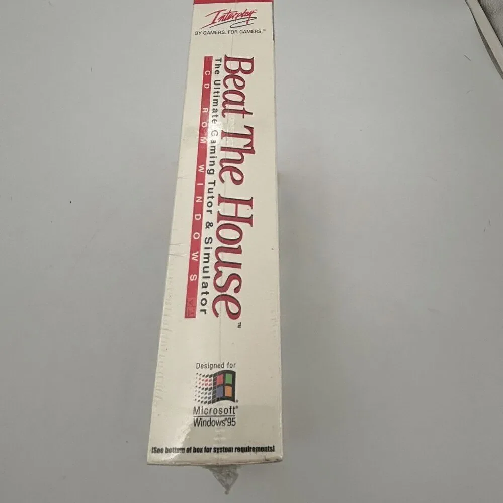 Beat The House Big Box Ultimate Gaming Tutor  Simulator CD ROM Windows 95 Sealed